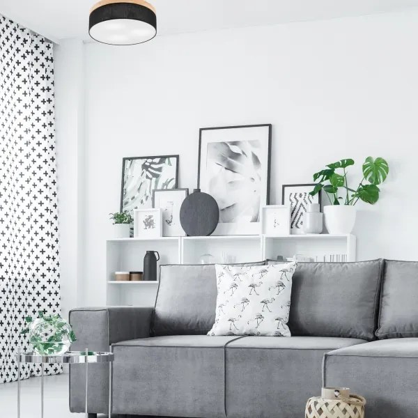 Brilagi - LED Mennyezeti lámpa BELLADONNA 3xE27/15W/230V fekete/fenyő