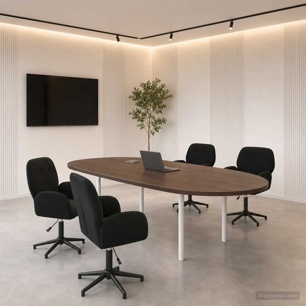vidaXL Forgós Íróasztali Székek 4 db 54 x 55 x 90 cm Fekete Bársony