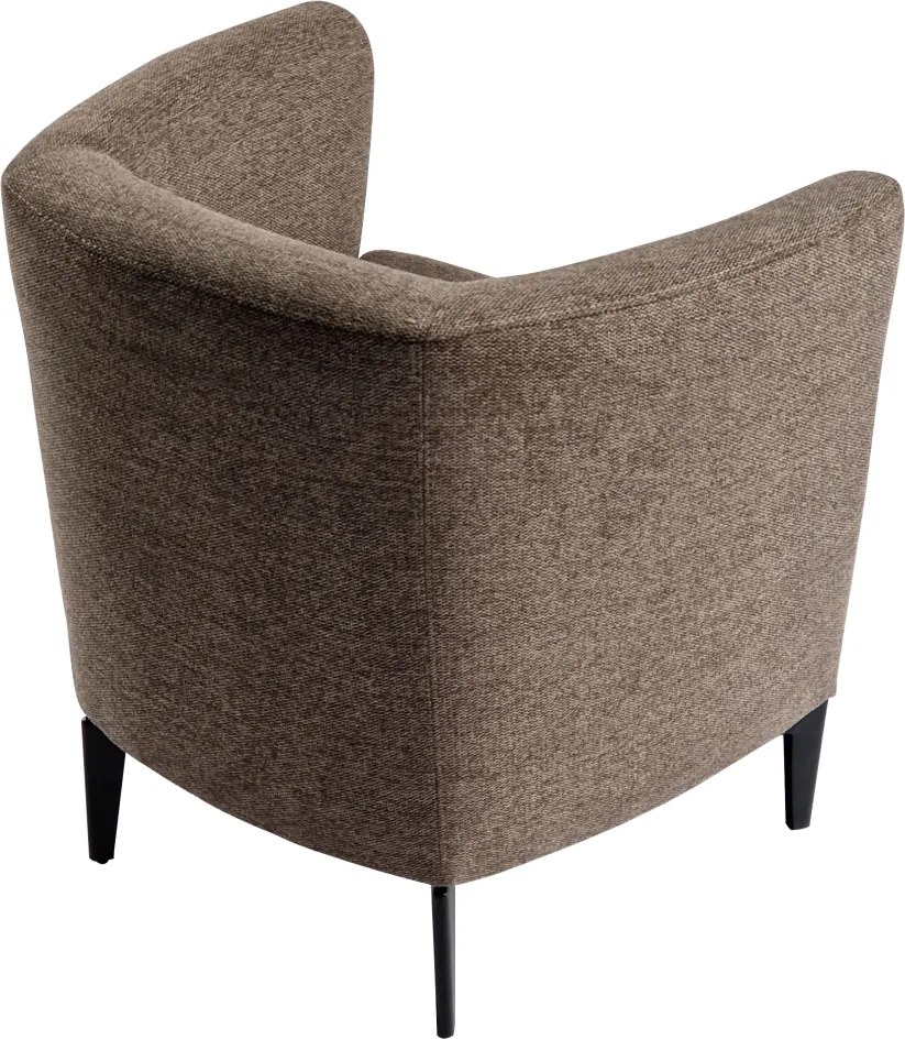 Design fotel, barna/fekete, KAPY