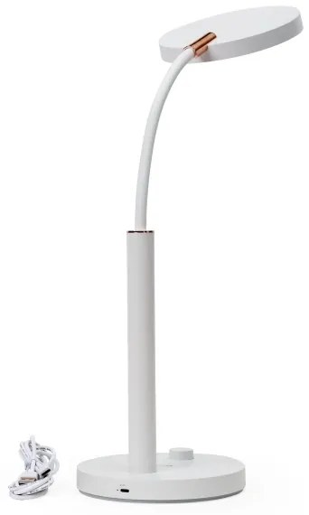 AURA LED asztali lámpa, állítható, 10W, 230V, 3700-4200K, CRI 97, fehér