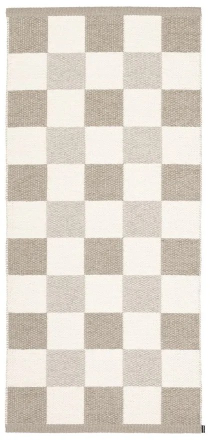 Bézs-krémszínű kültéri-beltéri futószőnyeg 70x160 cm Pix Dark Linen – Pappelina