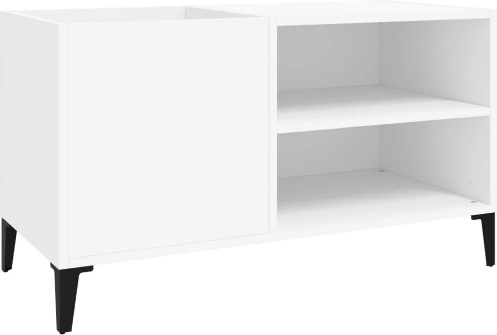 vidaXL fehér szerelt fa hanglemezszekrény 84,5x38x48 cm