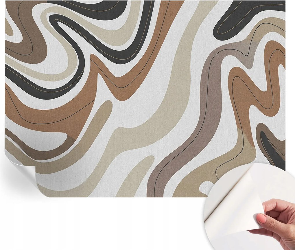 Mosható öntapadós fotótapéta étkezőbe Harmonikus hullámok 312x219 cm