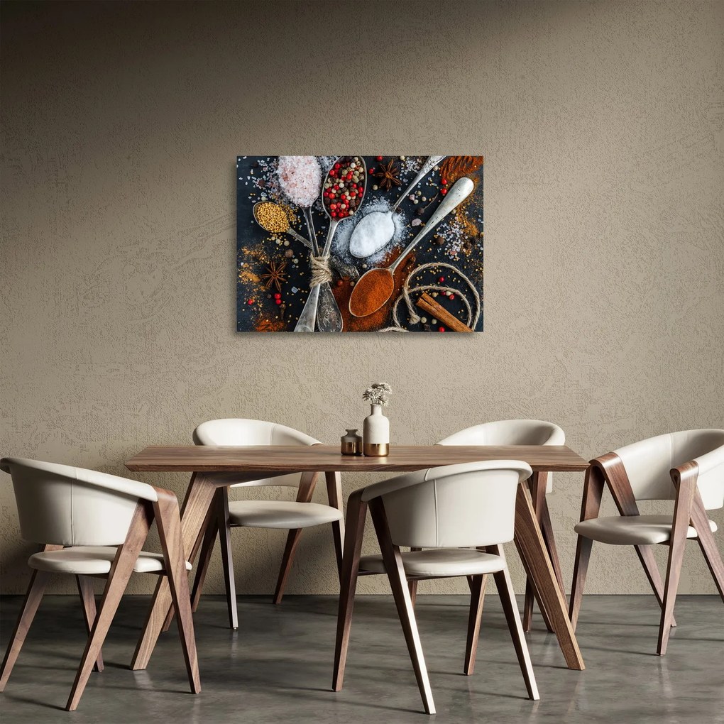 Fűszerek képe (üvegen) (70x50 cm)