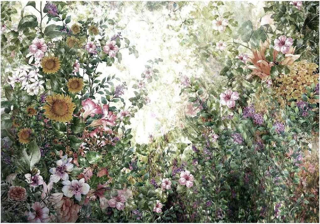 Fotótapéta Virágok Mezei Kert 3D Növények 312x219