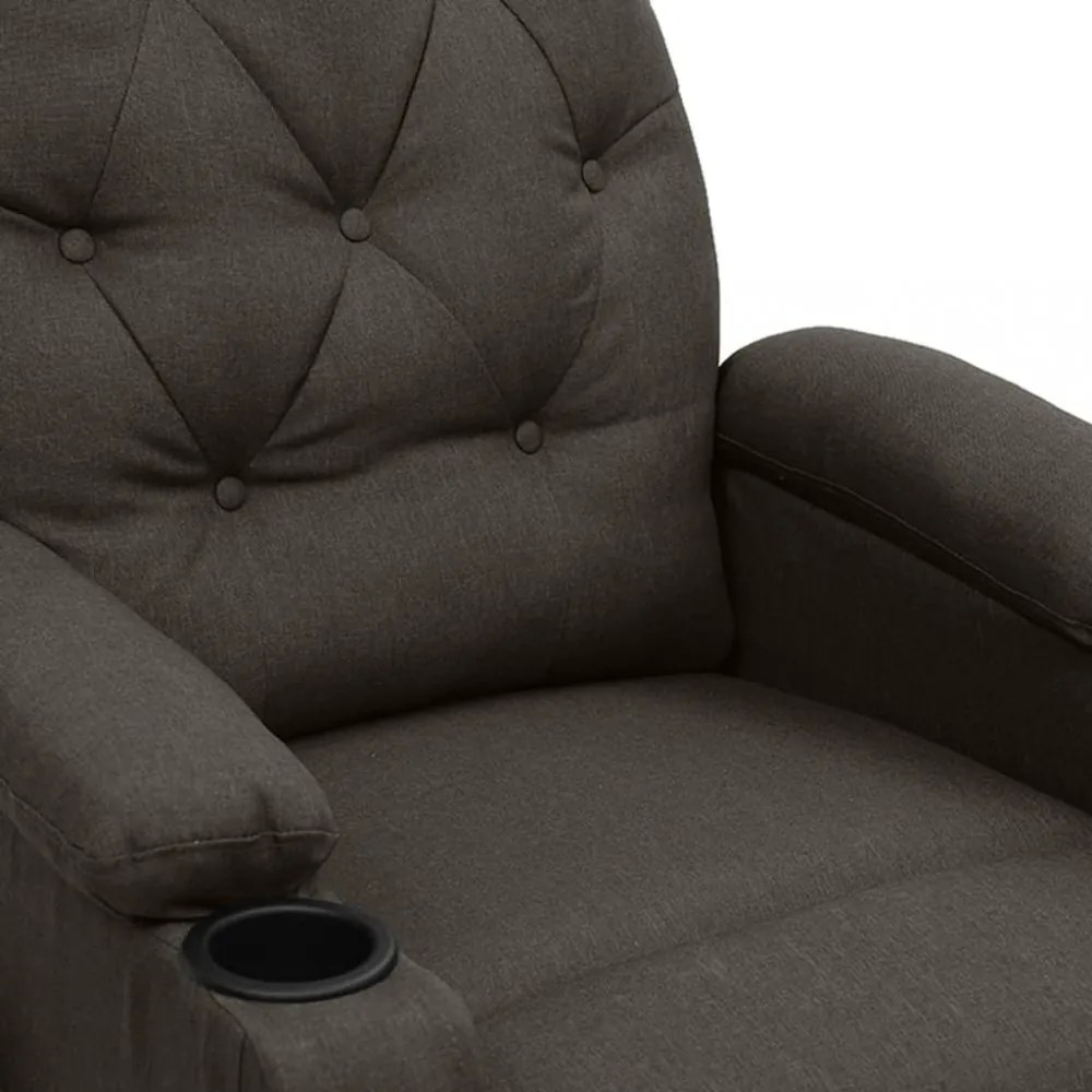 tópszínű szövet elektromos masszázsfotel