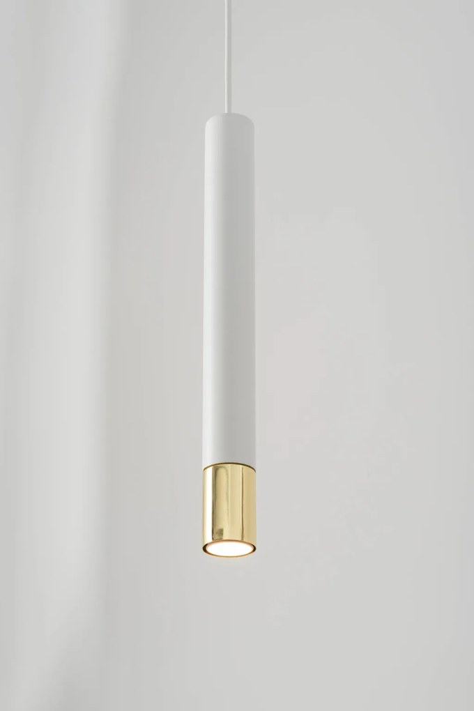 SIGMA LIGHTING 33386 SOPEL Hengeres Függesztett Lámpa Fehér, Arany GU11 IP20