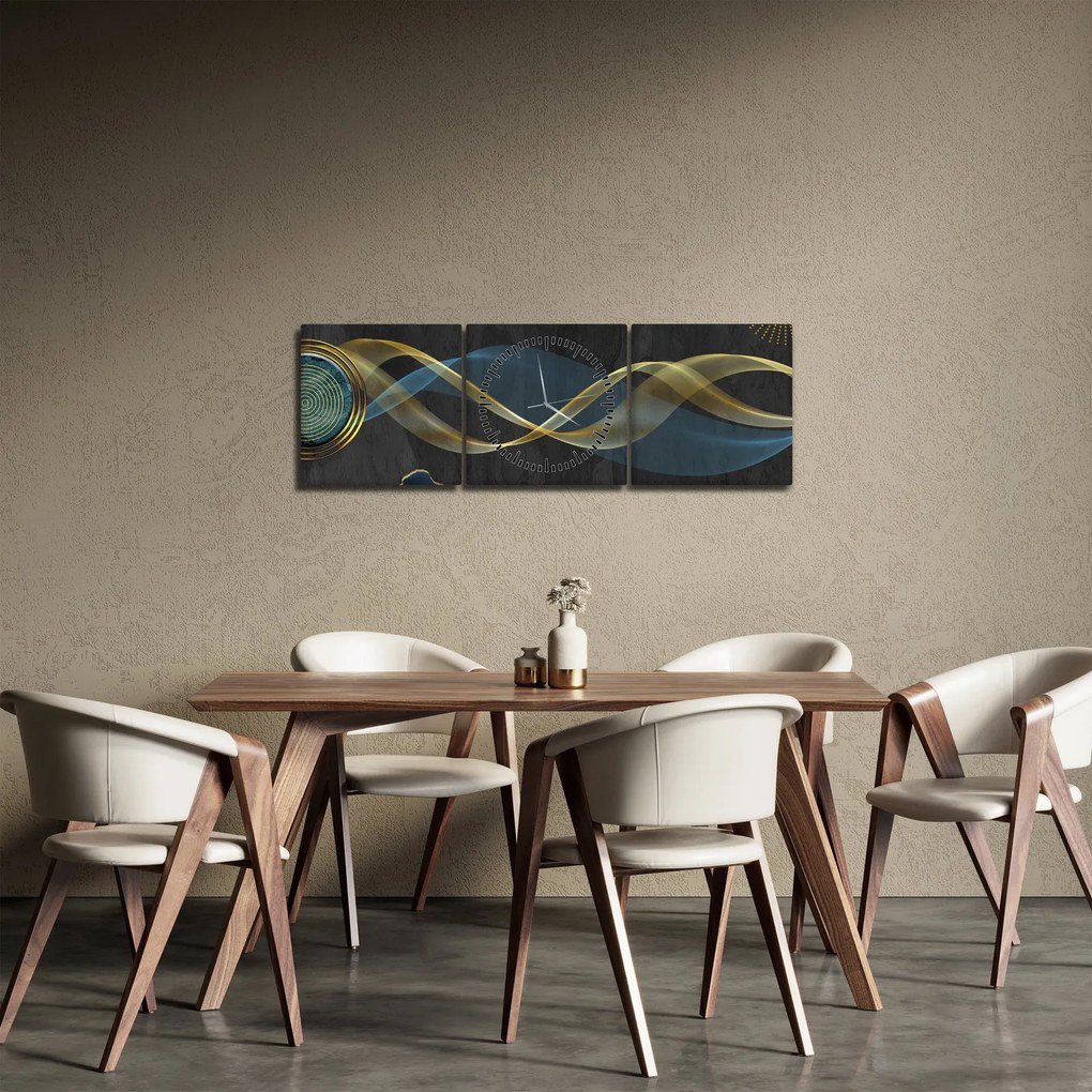 Kép - Absztrakció (órával) (90x30 cm)