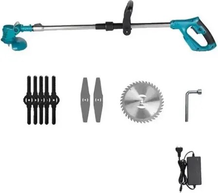 HAYAMI Akkus bozótvágó kerekekkel Hayami HA1025 + 2x akkumulátor + tartozékok + pengék + kések