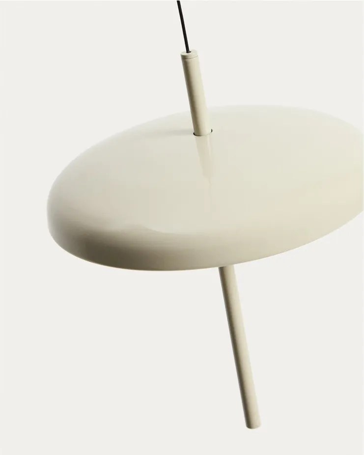 Világosszürke LED dimmelhető mennyezeti lámpa fém búrával ø 16 cm Porte – Kave Home