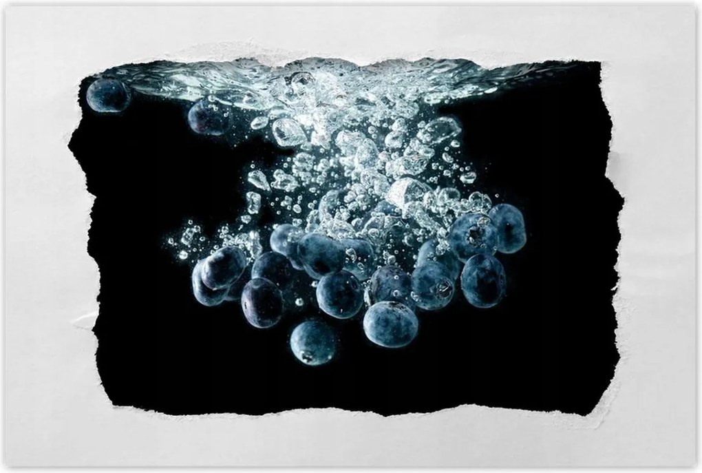 Poszterek 60x40 Vízbe esett áfonya
