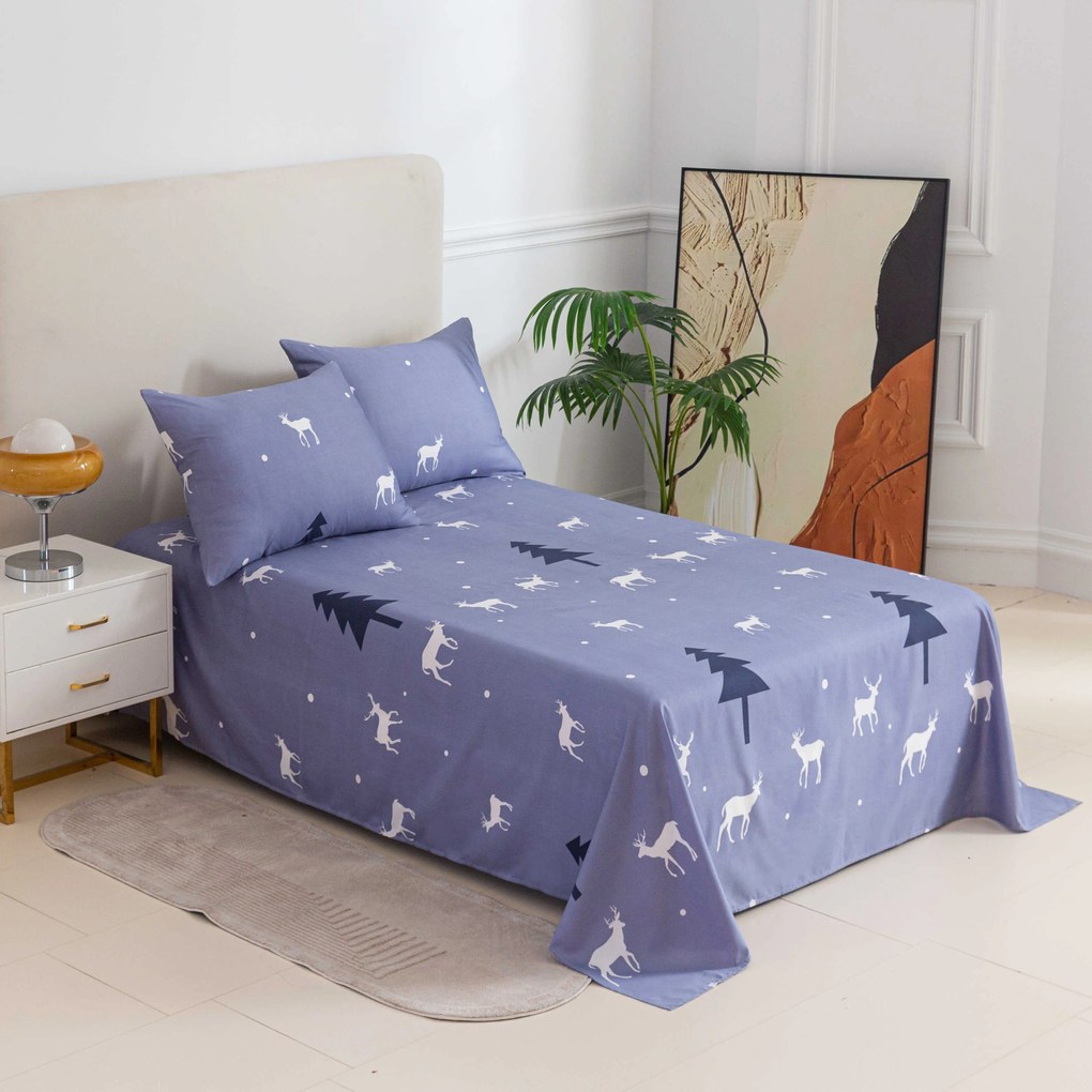 DEER AND TREE lepedő és párnahuzat Méret: 50 x 70 cm | 140 x 240 cm
