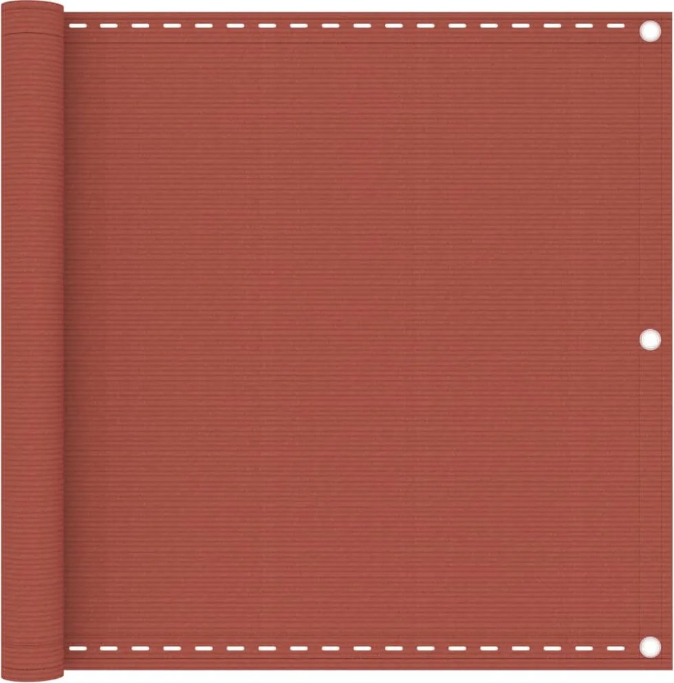 vidaXL terrakotta HDPE erkélyparaván 90 x 400 cm