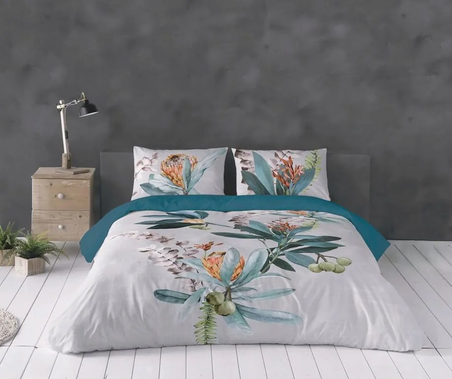 Ágyneműhuzat Pamut-szatén Prestige 160x200 Olíva