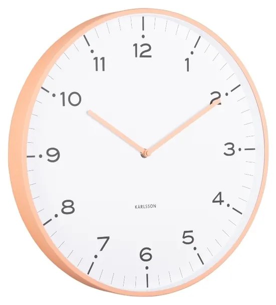Karlsson 6011OR design falióra narancssárga,átmérő 40 cm