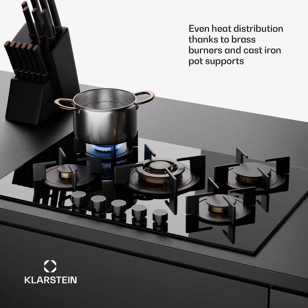 Klarstein Goldflame 5, gáz főzőlap, 5 égő