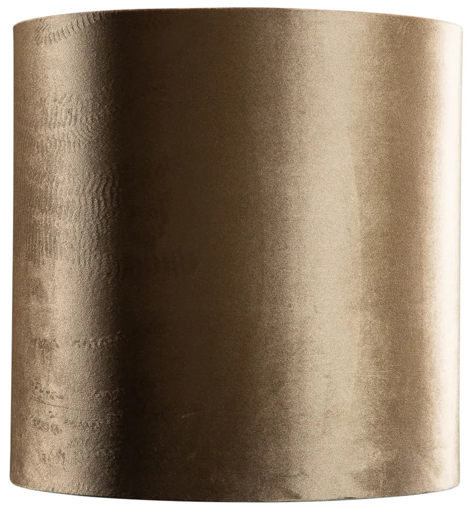 Bársony lámpabúra bronz színű, arany belsővel 40/40/40