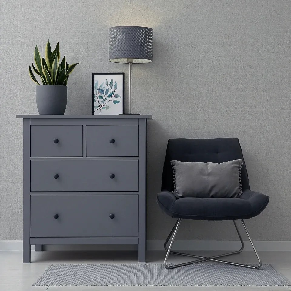 Arthouse Signature 1 Luxury Plain szürke szövet hatású texturált vlies tapéta – 299305