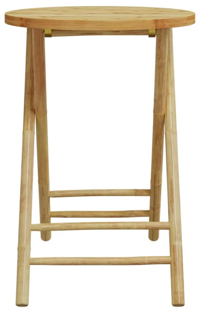 összecsukható bambusz kerti asztal Ø55x75 cm