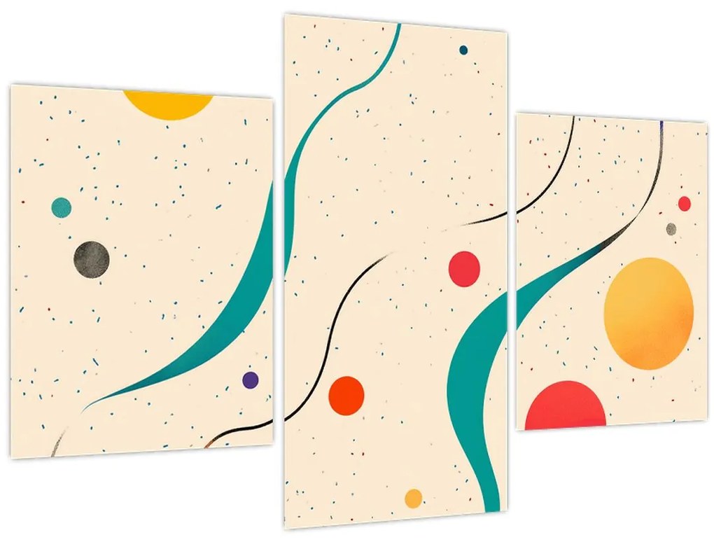 Kép - Minimalista színes illusztráció (90x60 cm)