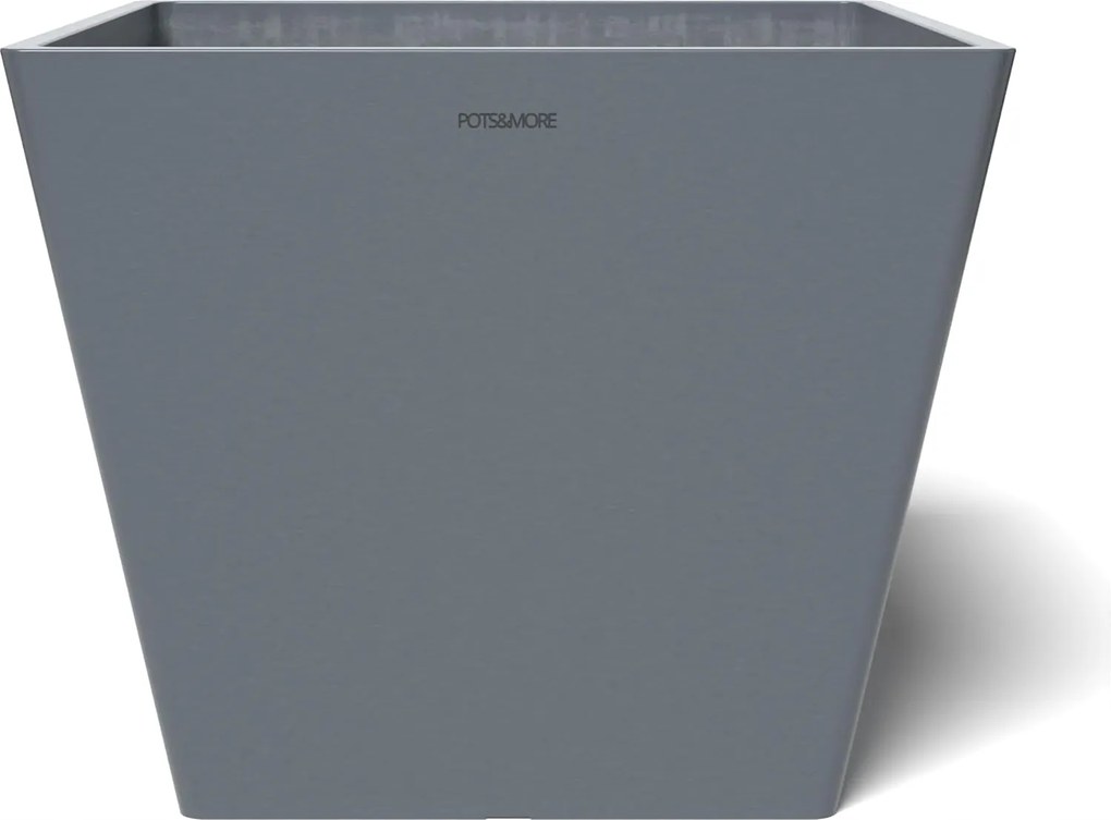 Pots&amp;more Virágtartó Prismo szögletes Szürke 30 cm