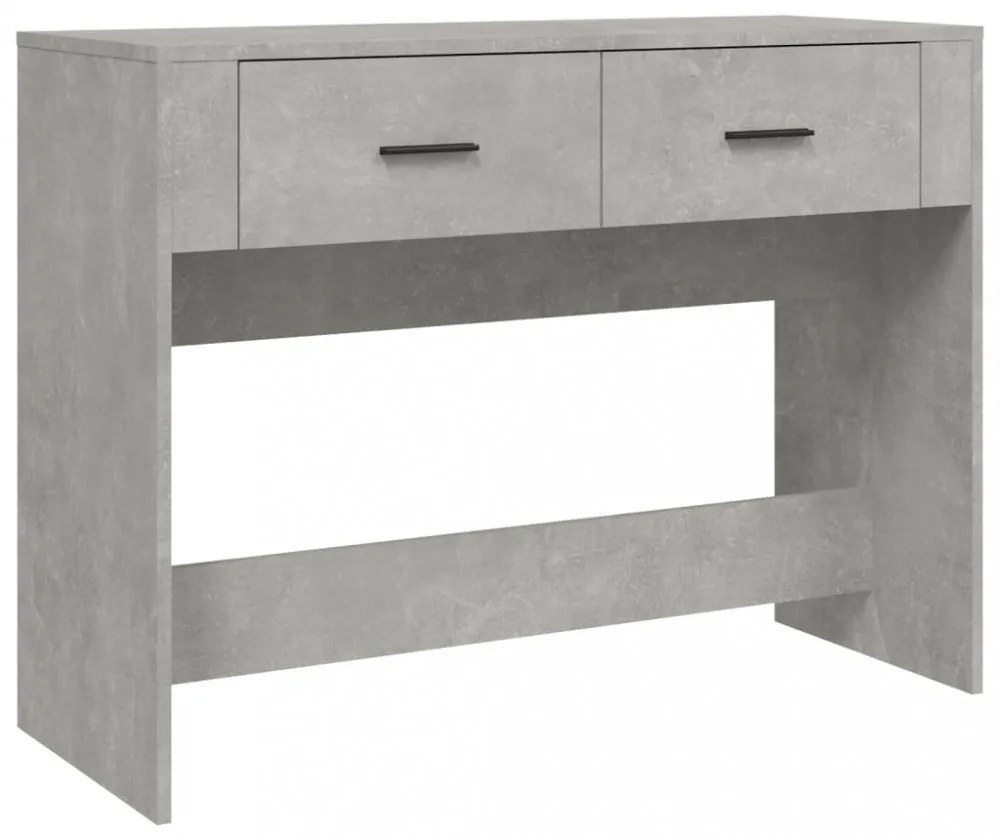 betonszürke szerelt fa dohányzóasztal 100 x 39 x 75 cm
