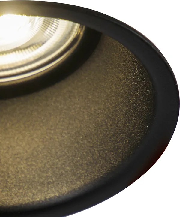 Modern, okos, fekete süllyesztett spotlámpa WiFi GU10-zel - Dept