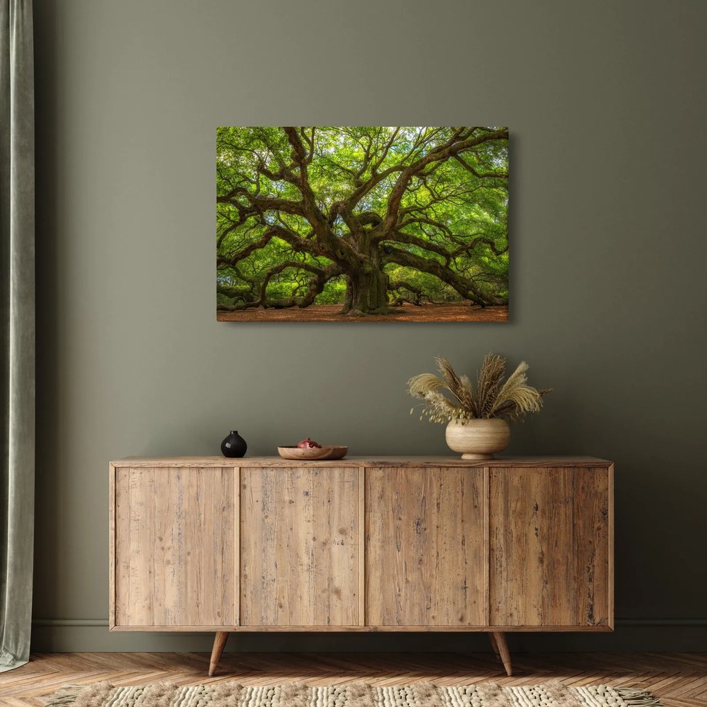 Kép - Zöld fa (90x60 cm)