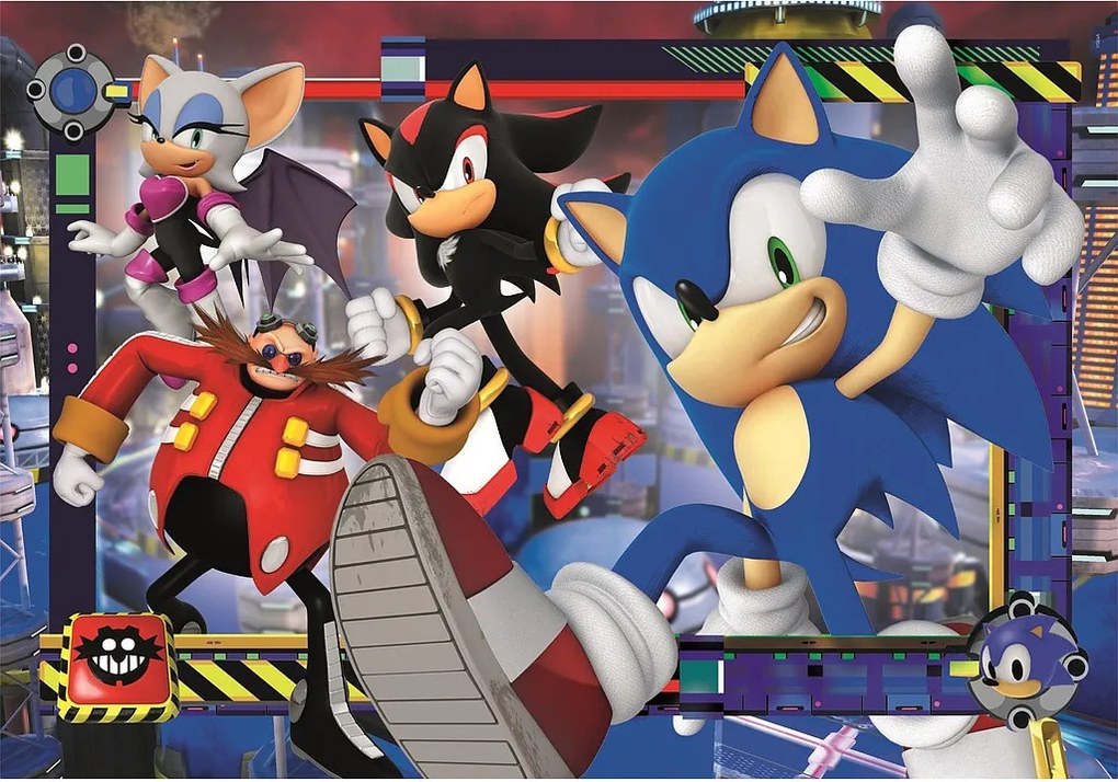 Sonic a sündisznó Spin Dash 180 db-os puzzle Clementoni