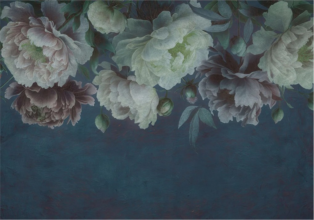 Divatos Flizelin Tapéta Fali Furnér Virágos elegancia 312x219 Ragasztó