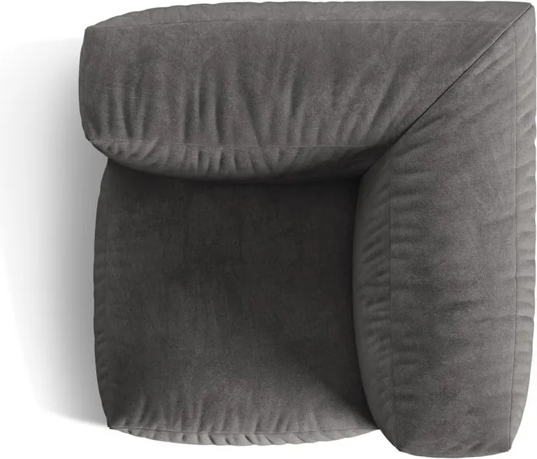 Szürke bársony kanapé modul (variálható sarok) Martina – Micadoni