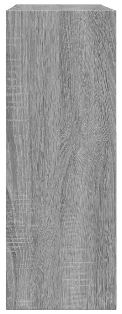 szürke sonoma színű szerelt fa cipőszekrény 60 x 21 x 57 cm