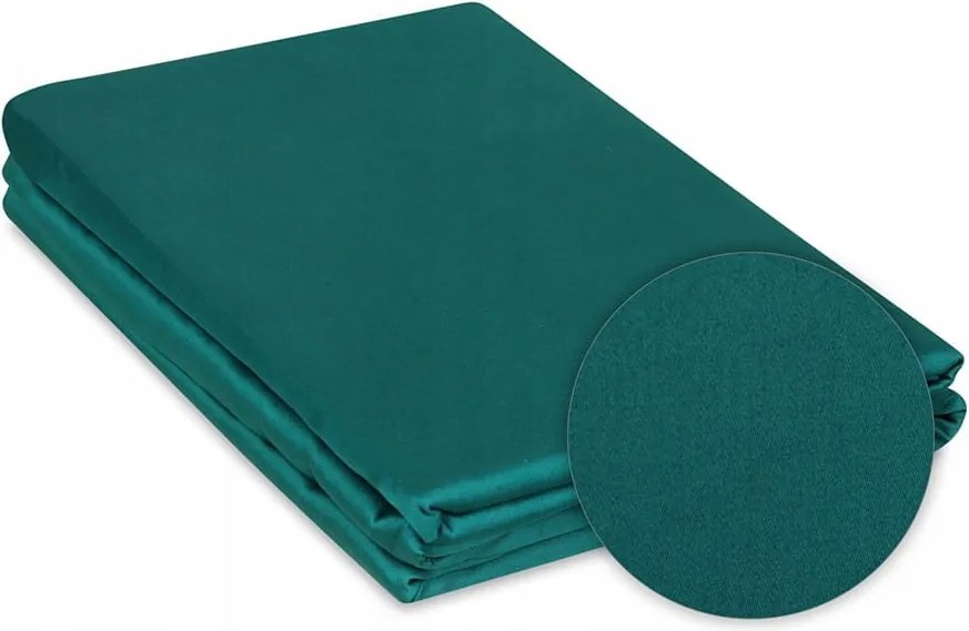 Szatén ágyneműhuzat Egyszínű 220x200 Kollekció Gold Zöld párnahuzat 40x40