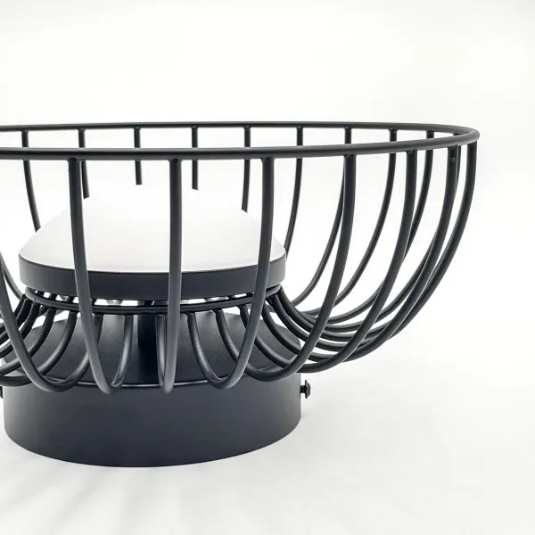 BETSY LED mennyezeti lámpa, 12W/230V, Ø 25 cm, fekete