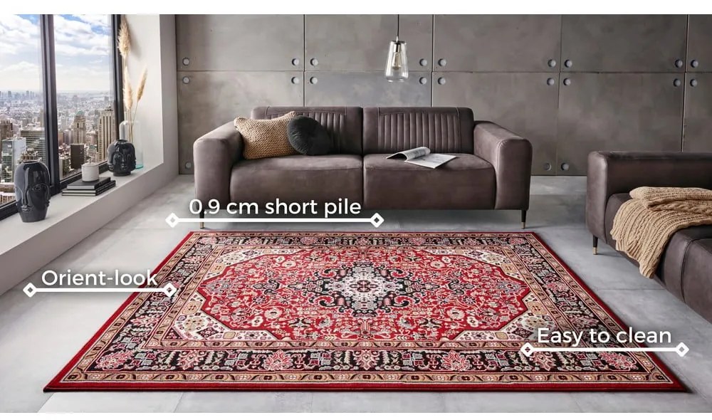 Skazar Isfahan piros szőnyeg, 200 x 290 cm - Nouristan