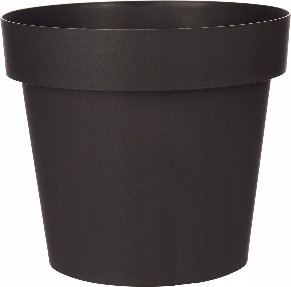 Önöntöző Kaspó, Műanyag, Antracit, Átmérő 30 CM