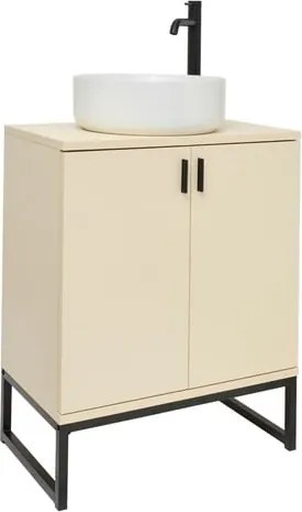 Ceramia Easy fürdőszobaszekrény mosdóval 60x73x36 cm jázmin matt EASYUMDD10