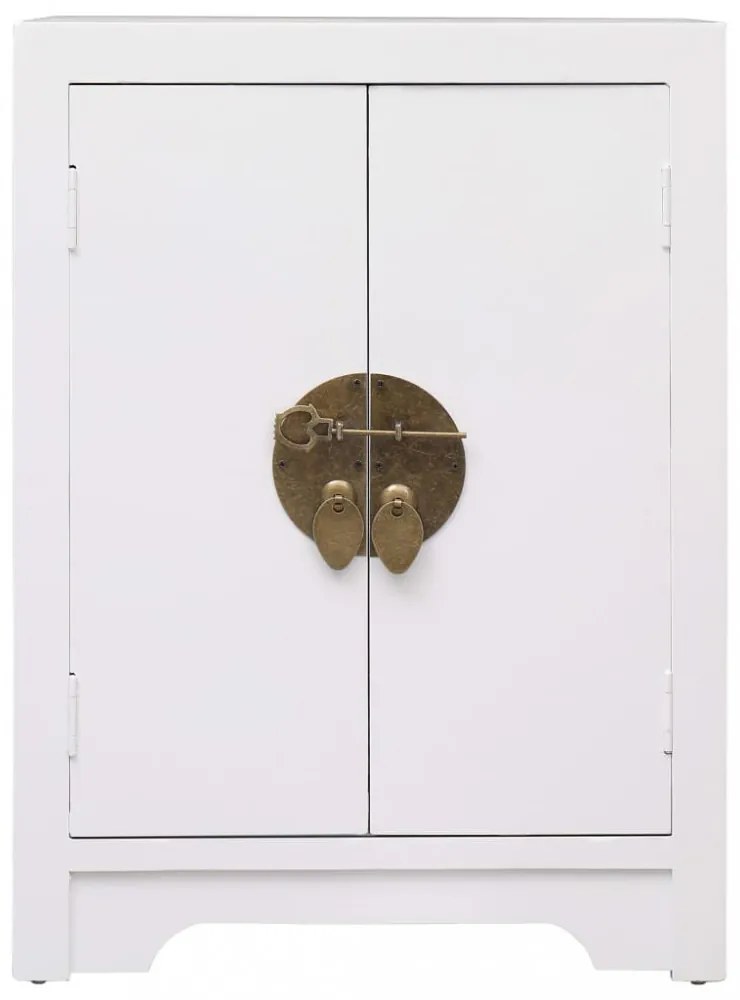 fehér császárfa éjjeliszekrény 38 x 28 x 52 cm