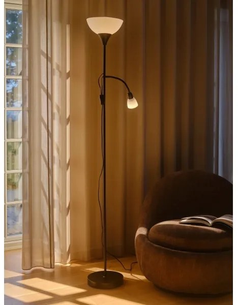 Nordlux - Állólámpa LAURIA 1xE27/40W/230V + 1xE14/15W