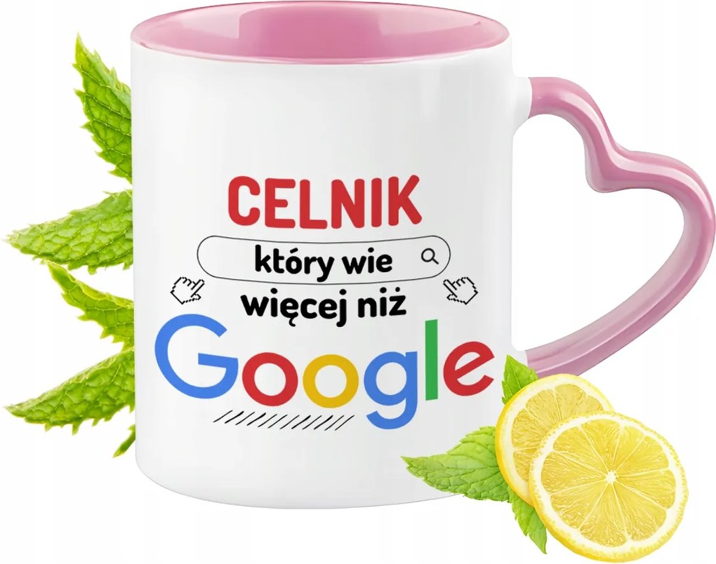 Vámos bögre Rózsaszín, Szív alakú füllel Kávés ajándék