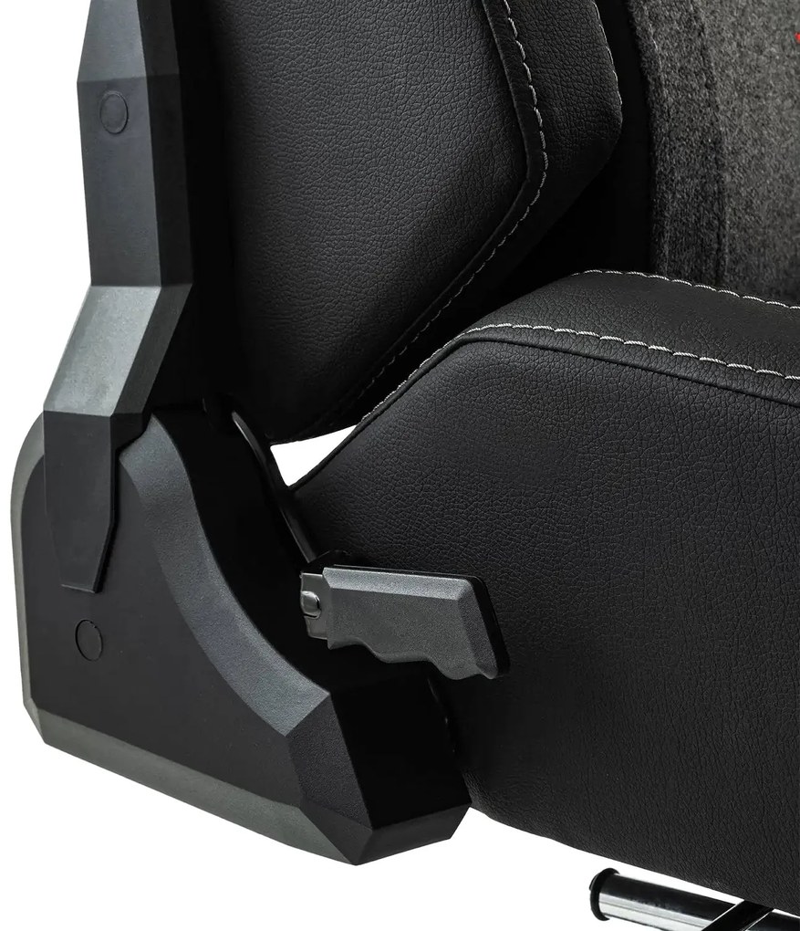 FIRTINA Massage TX 200 KG teherbírású szövet gamer szék lábtartóval, beépített masszázs- és fűtés funkcióval, 3D kartámasz