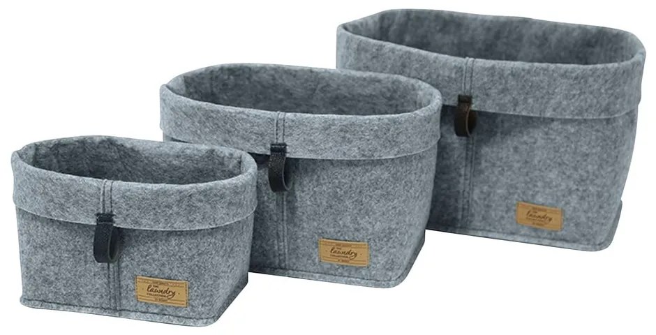 Felt szürke textil rendszerező, 30 x 18 cm - Wenko