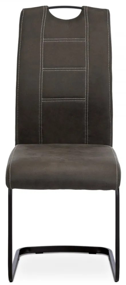 Scaun modern cu bază de sanie gri Dcl-413