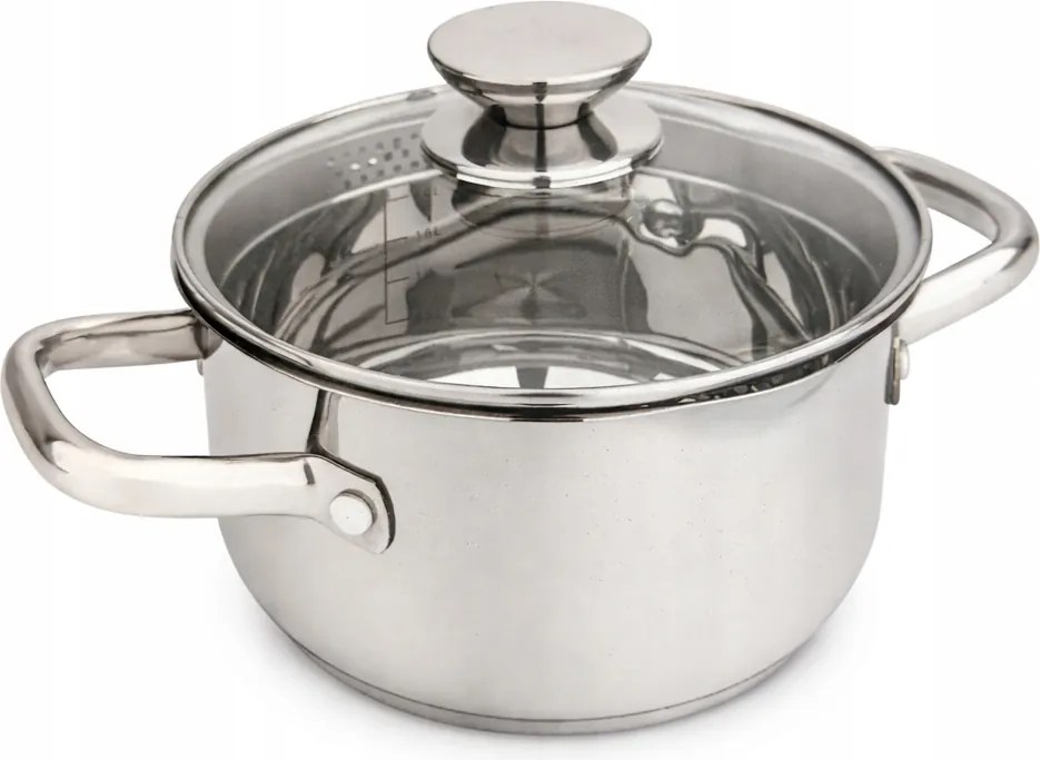 Smukee Acél fazék 3,6L-es lecsepegtető fedéllel