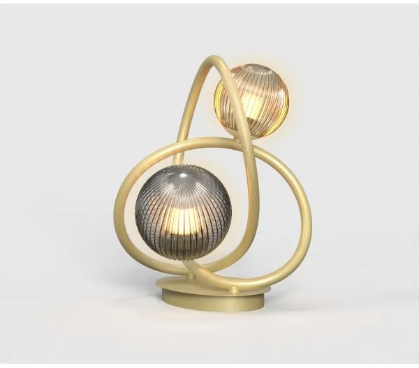 Wofi 8015-204 - LED Asztali lámpa METZ 2xG9/3,5W/230V arany/szürke