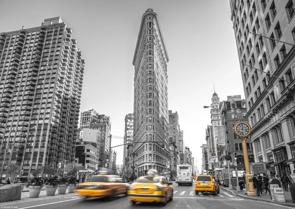 Poszter 29,7x21cm Yellow Taxis, Assaf Frank