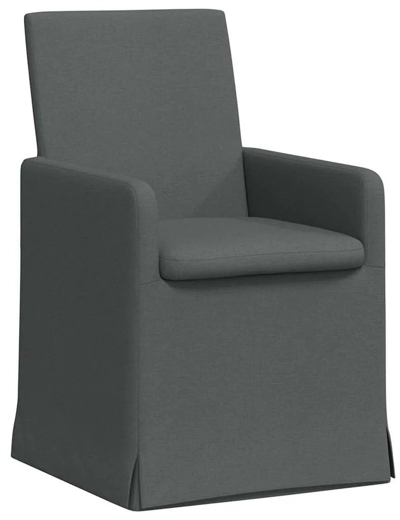 Étkező Székek 2 pcs Sötétszürke 57 x 67 x 95 cm szövet