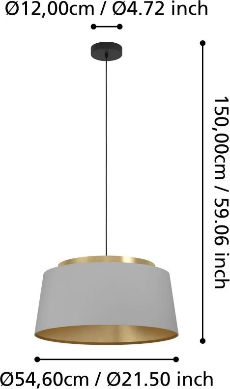 EGLO 390173 ALMERIMAR Ernyős Függesztett LámpaE27 IP20