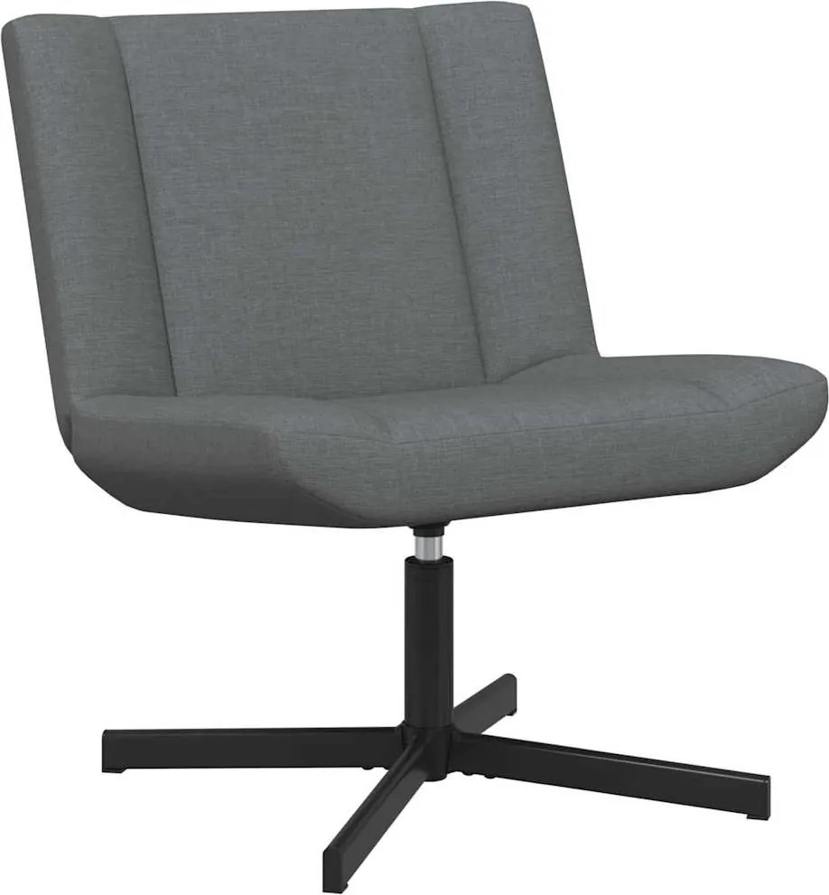 vidaXL Forgószék Sötétszürke 63 x 75 x 76 cm szövet