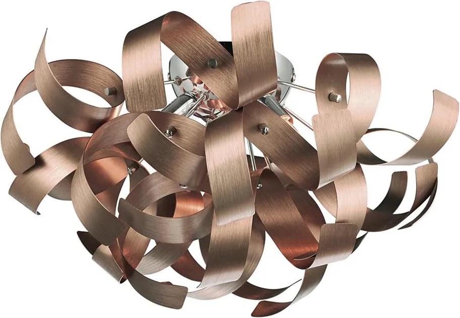 Där Lighting RAW0464 - RAWLEY mennyezeti lámpa 4xG9/25W/230V rézszínű